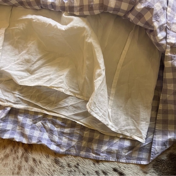 HILL‎ HOUSE the Adeline Dress in Lilac Jacquard Check Size Small - Picture 9 of 10